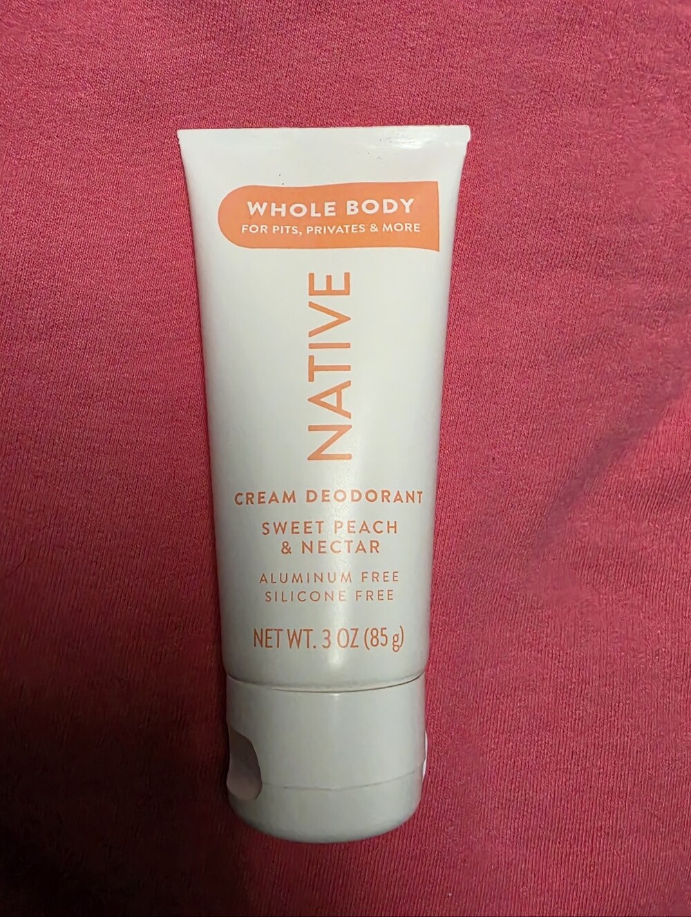 Native Sweet Peach & Nectar Cream Deodorant - White/Peach